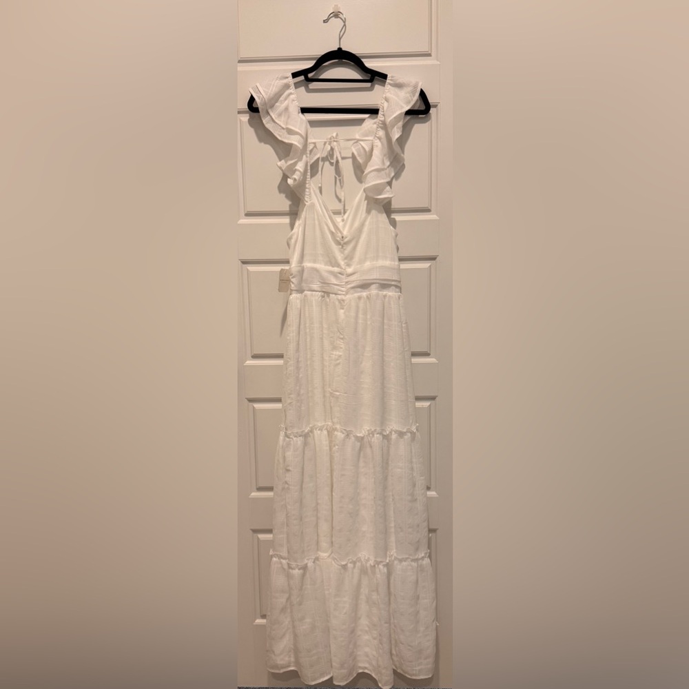 Altar'd State White Ruffle Maxi Dress - Picture 5 of 5